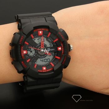 Męski zegarek Hagen HA-341AD czarno-czerwony (5).jpg